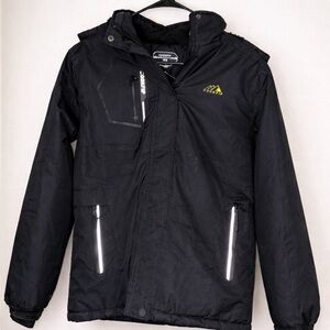 Boys winter coat and gloves